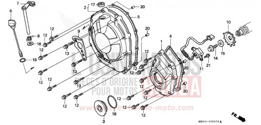 RIGHT CRANKCASE COVER (1) CBR900RRR de 1994